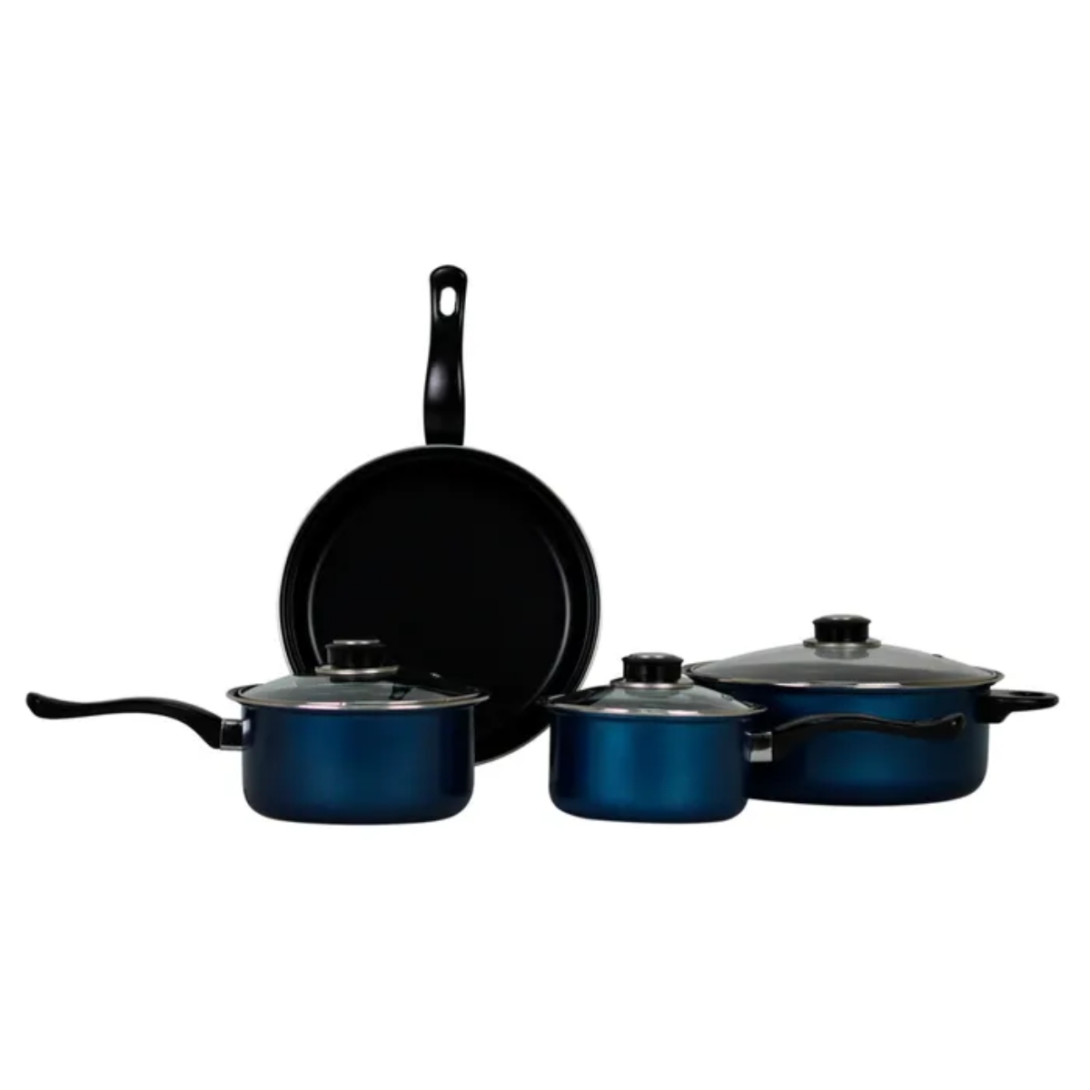 Batería de Cocina Ksa de Acero al Carbón 7 Pzas - Multicolor.