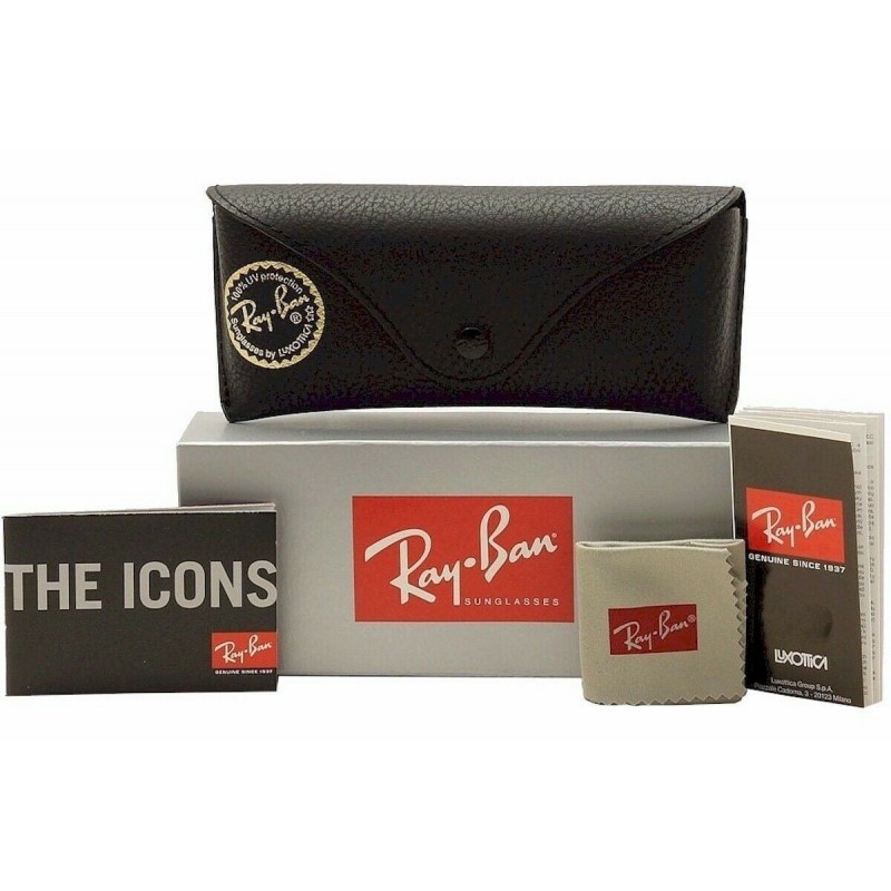 Lentes de sol Ray Ban Rb3592 001/I9 The Ja-jo Azul degradado Dorado