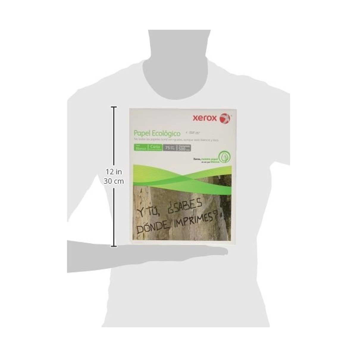 Papel Carta XEROX ECOLÓGICO 500 hojas Blancas.