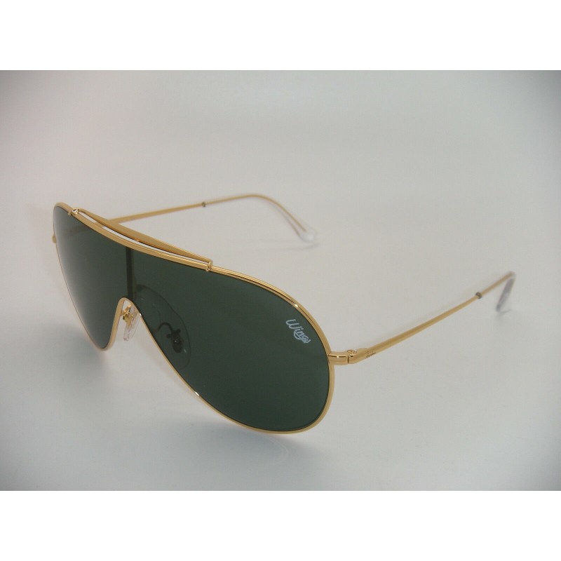 Lentes de sol Ray Ban Rb3597 905071 Wings I Negro G-15 Dorado Original