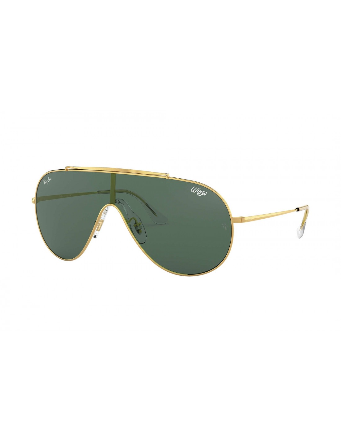 Lentes de sol Ray Ban Rb3597 905071 Wings I Negro G-15 Dorado Original