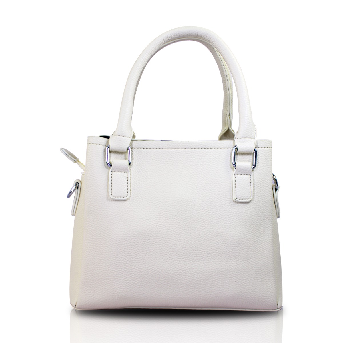 Bolso Blanco Casual De Hombro Para Mujer Con Correa