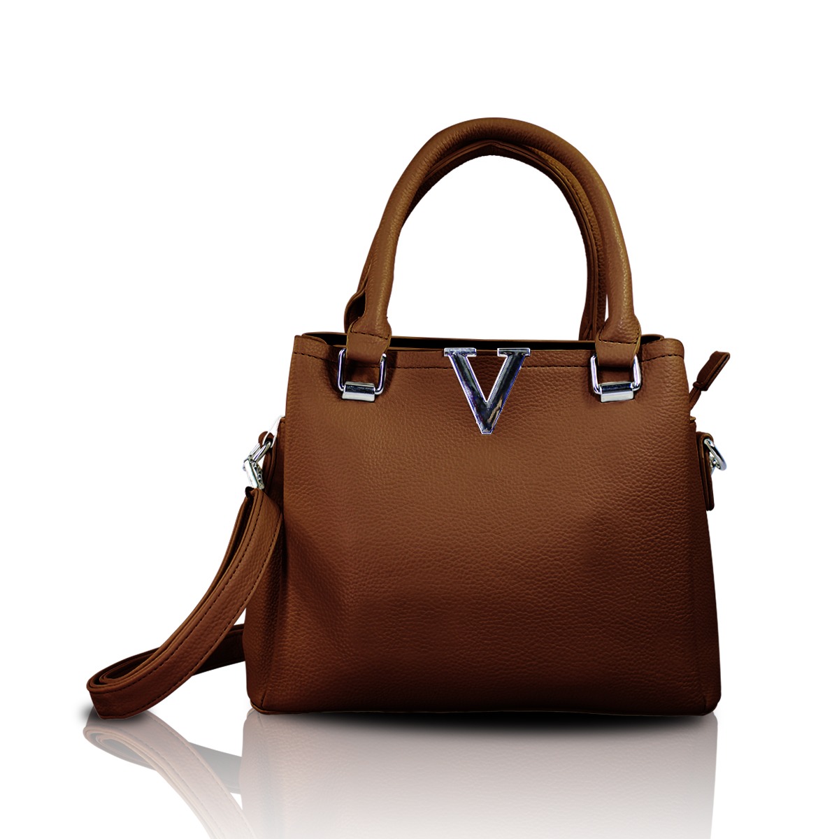 Bolso color Cafe Casual De Hombro Para Mujer Con Correa