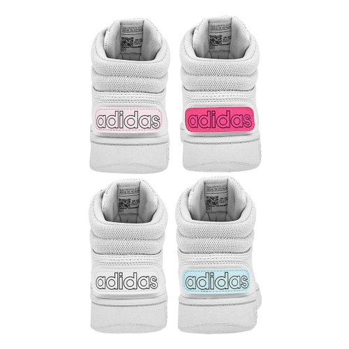 Tenis Adidas Mujer Hoops 3.0 Mid Blanco GX7235 T-25MX.