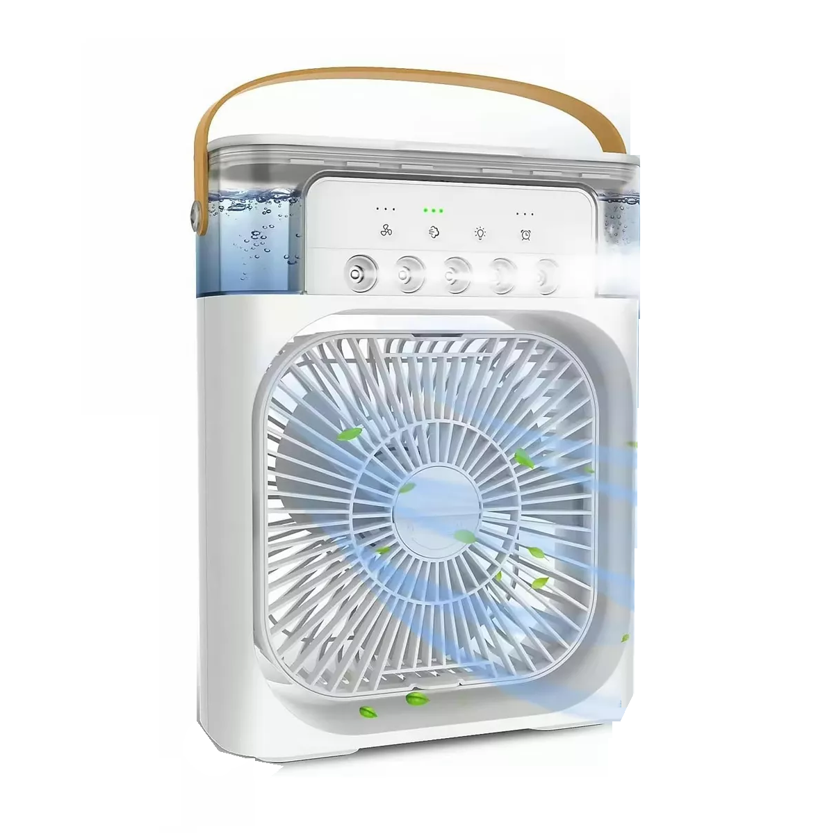 Ventilador Humidificador Refrescante De Aire Usb Escritorio blanco