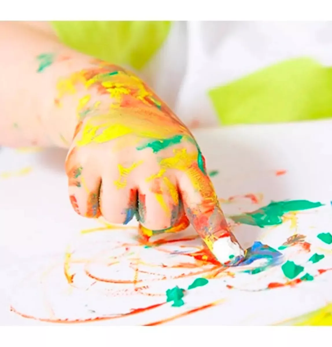 Pelikan Pintura Digital Para Dedos 600 ml, Rojo Azul Amarillo Blanco, 4 Piezas