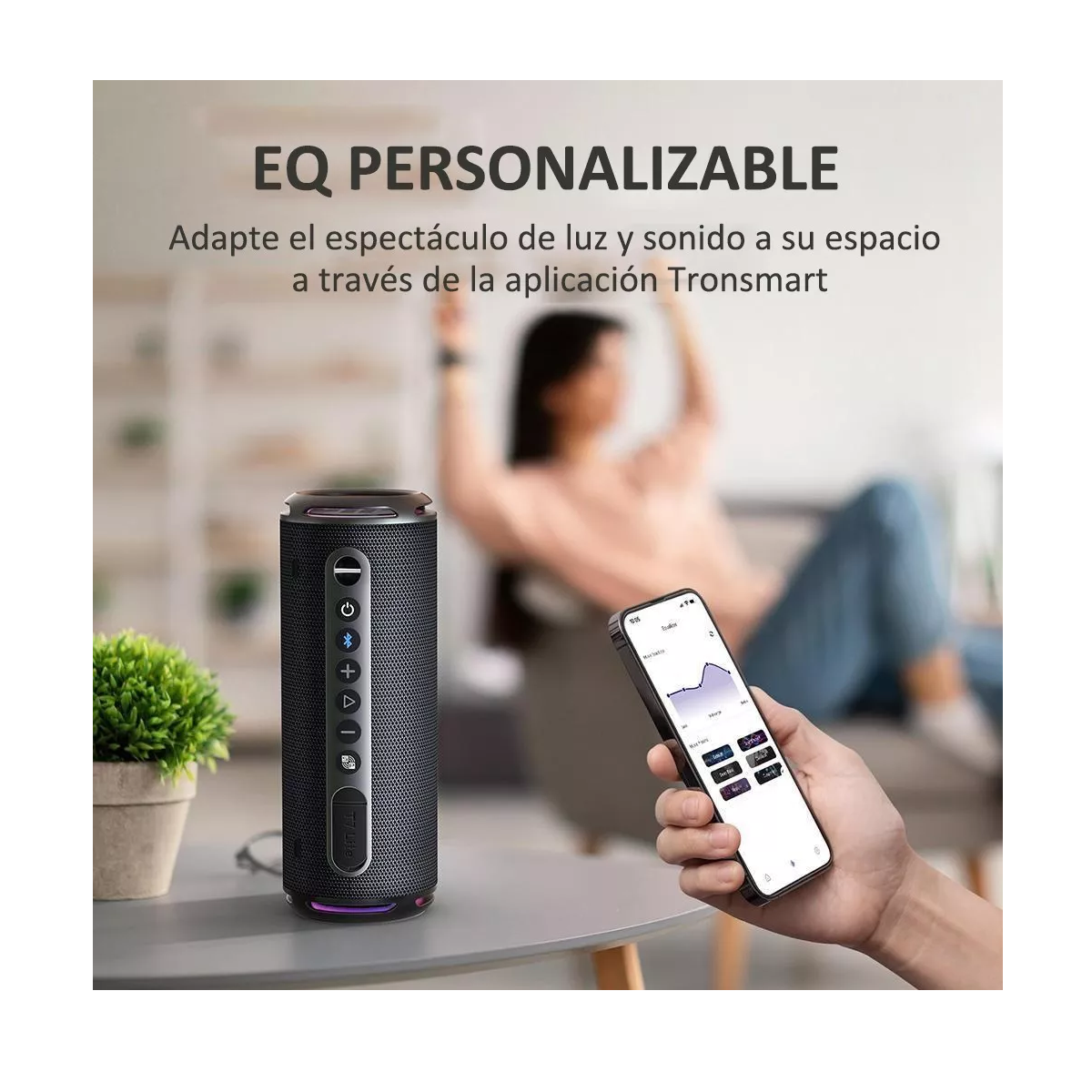 Bocina Tronsmart T7 Lite Bluetooth 24w Ipx7 Portátil Color Negro