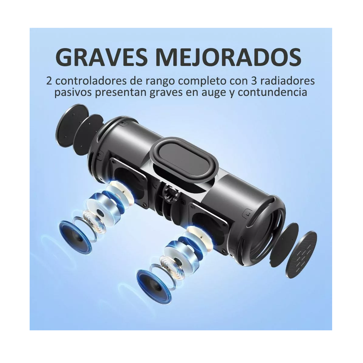 Bocina Tronsmart T7 Lite Bluetooth 24w Ipx7 Portátil Color Negro