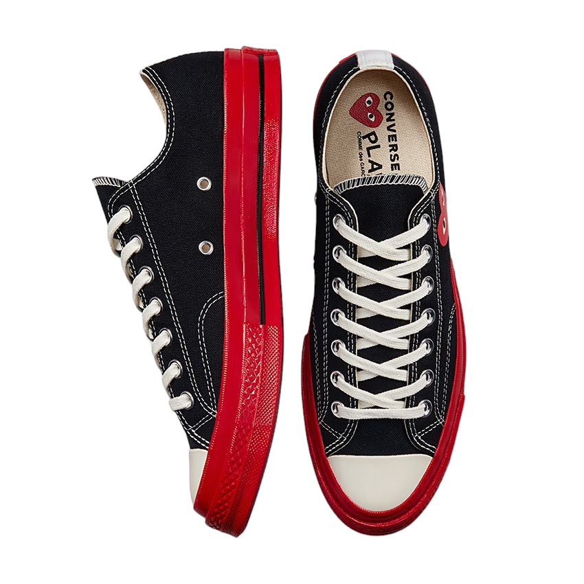 Tenis Converse x Comme des Garçons PLAY Chuck 70 Low Top
