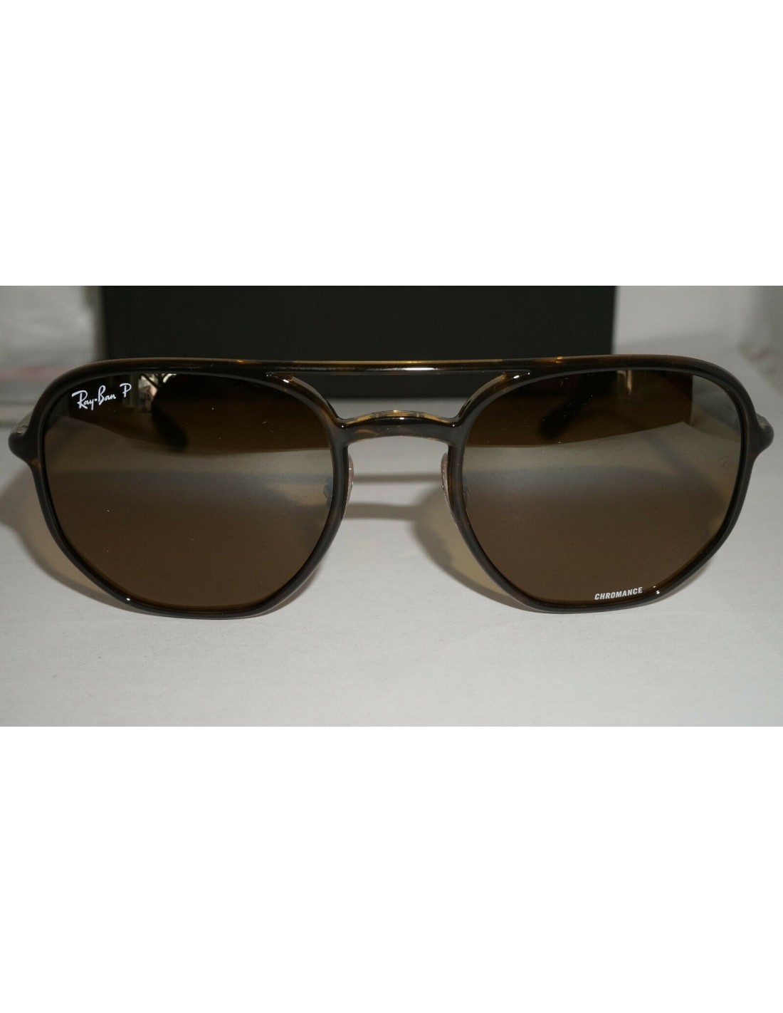 Lentes de sol Ray Ban RB4321CH 710/A2 Marshal CHROMANCE Cafe B-15 Polarizado