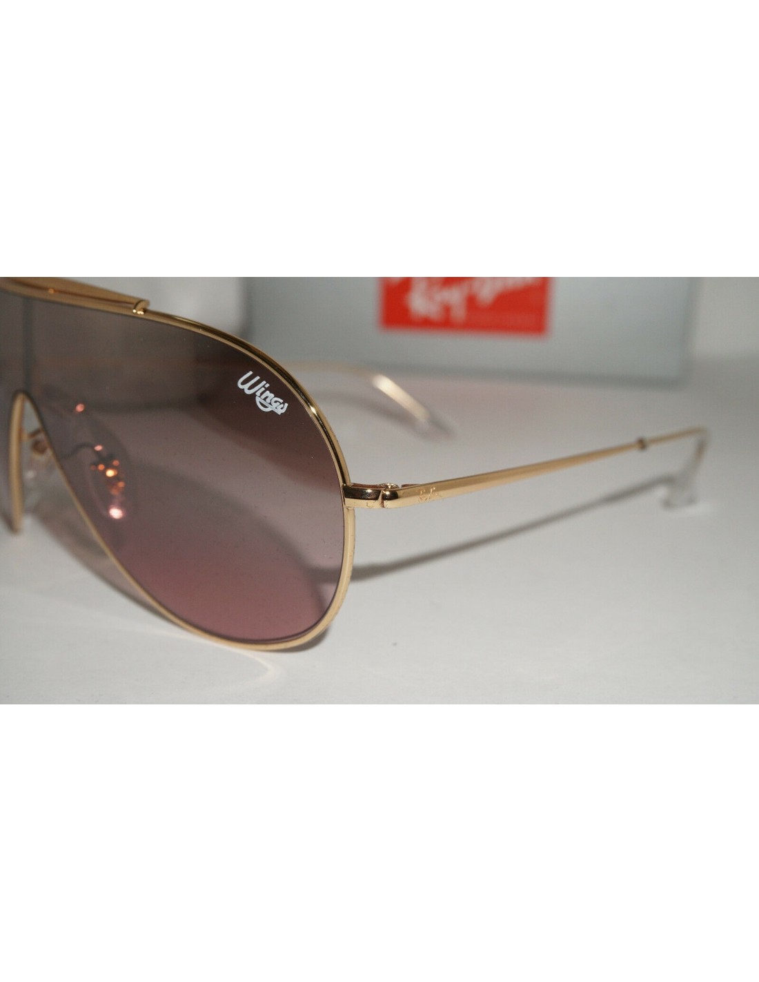 Lentes de sol Ray Ban Rb3597 9050/Y2 Wings I Rosa Espejo Dorado