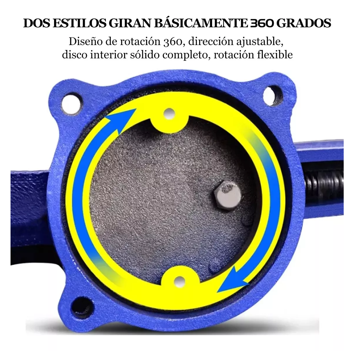 Tornillo Banco 125mm Manual Herramientas 5.3kg Giratorias