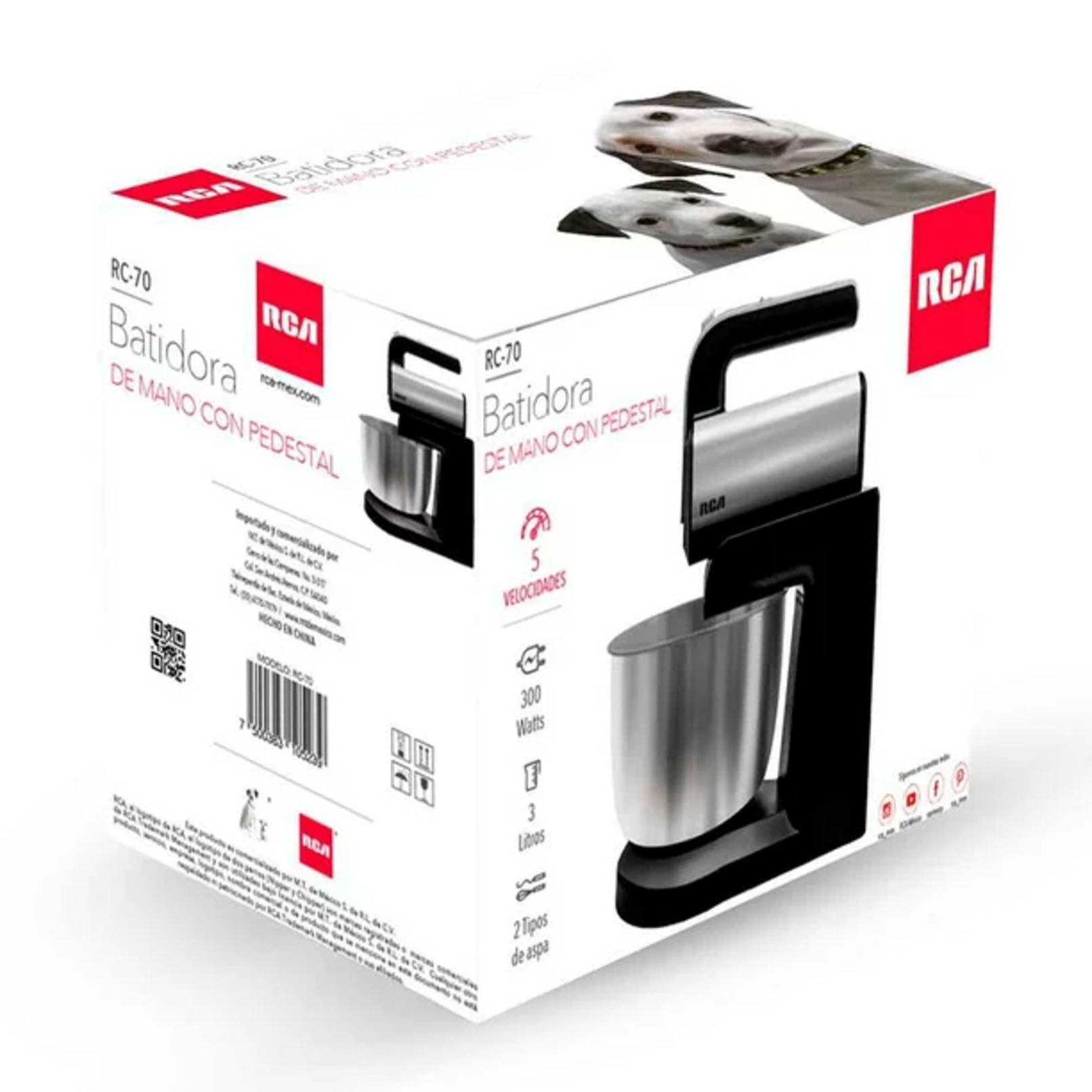 BATIDORA DE MANO CON PEDESTAL RCA