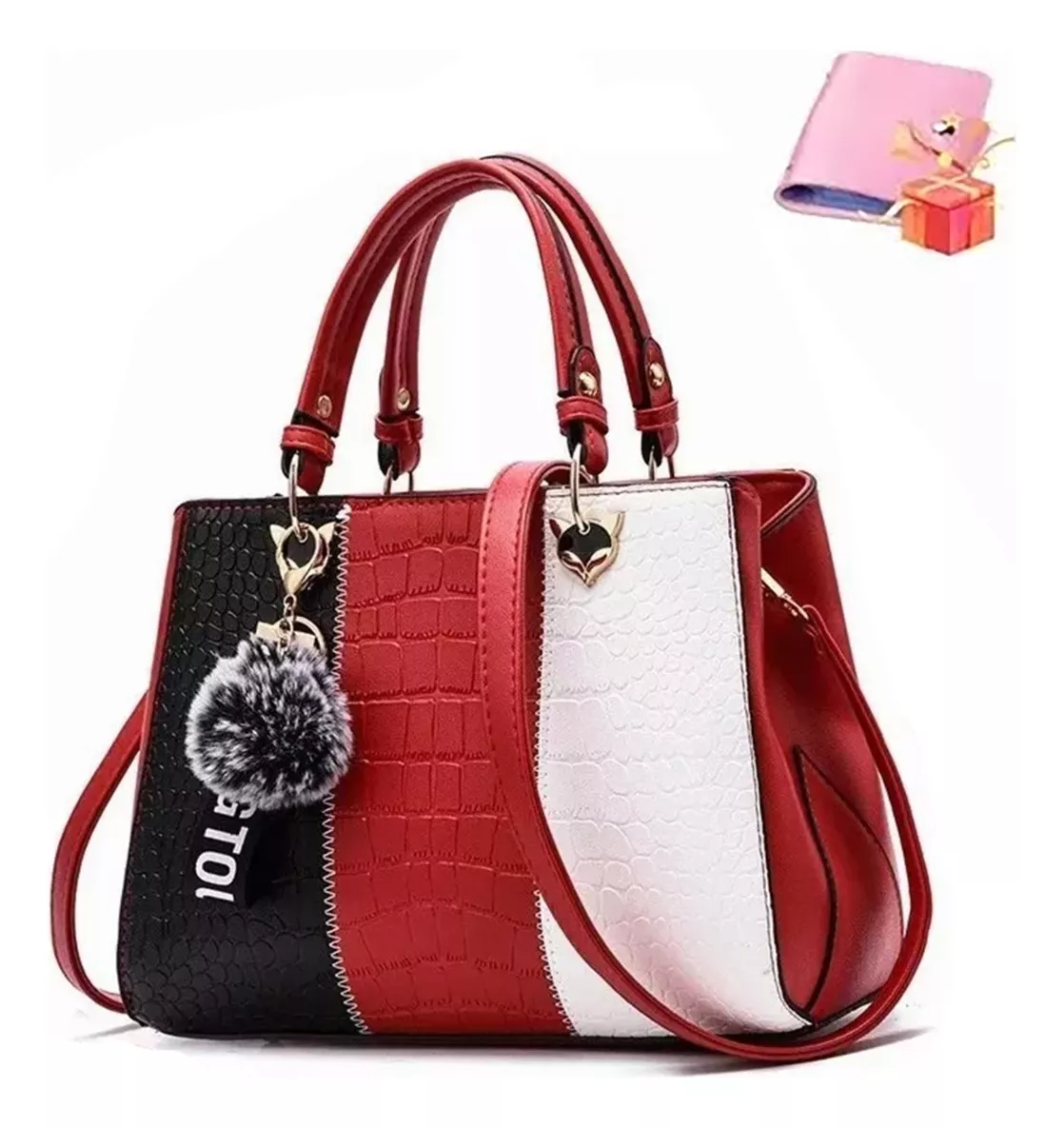 Bolsa Mujer Dama Elegante Hombro Oblicuo Portátil 3 En 1