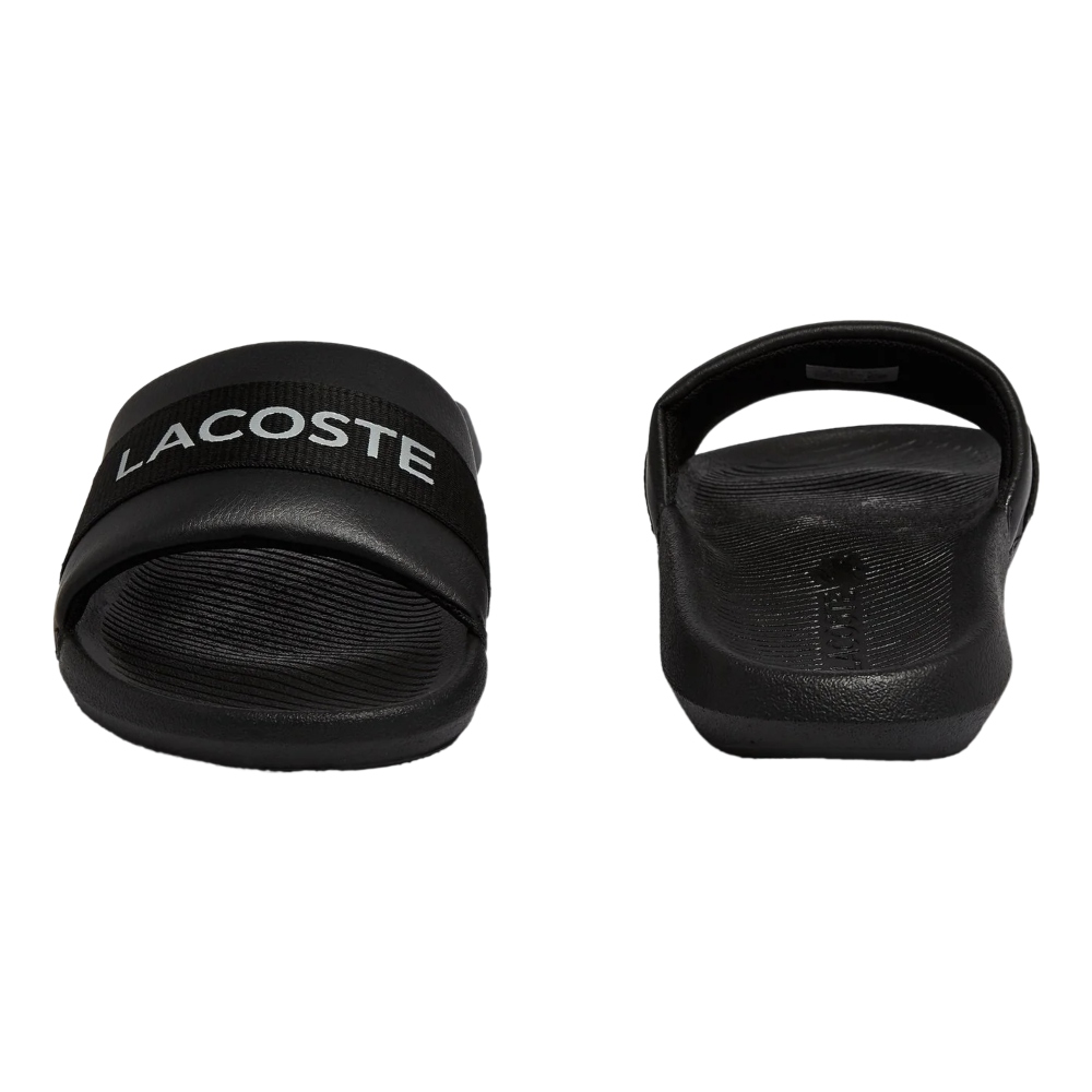 Sandalias Lacoste Croco Slide Negro-Hombre 41CMA007MX.