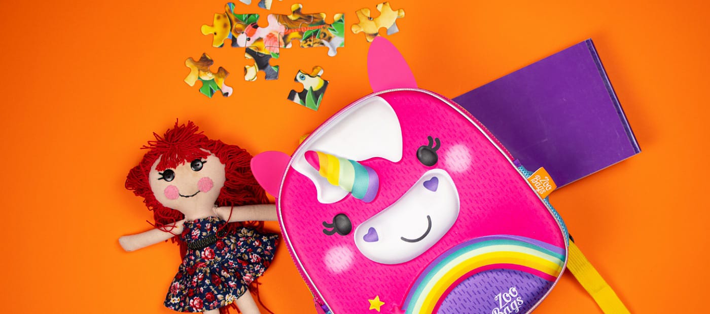 Mochila infantil Unicornio 3D marca ZooBags