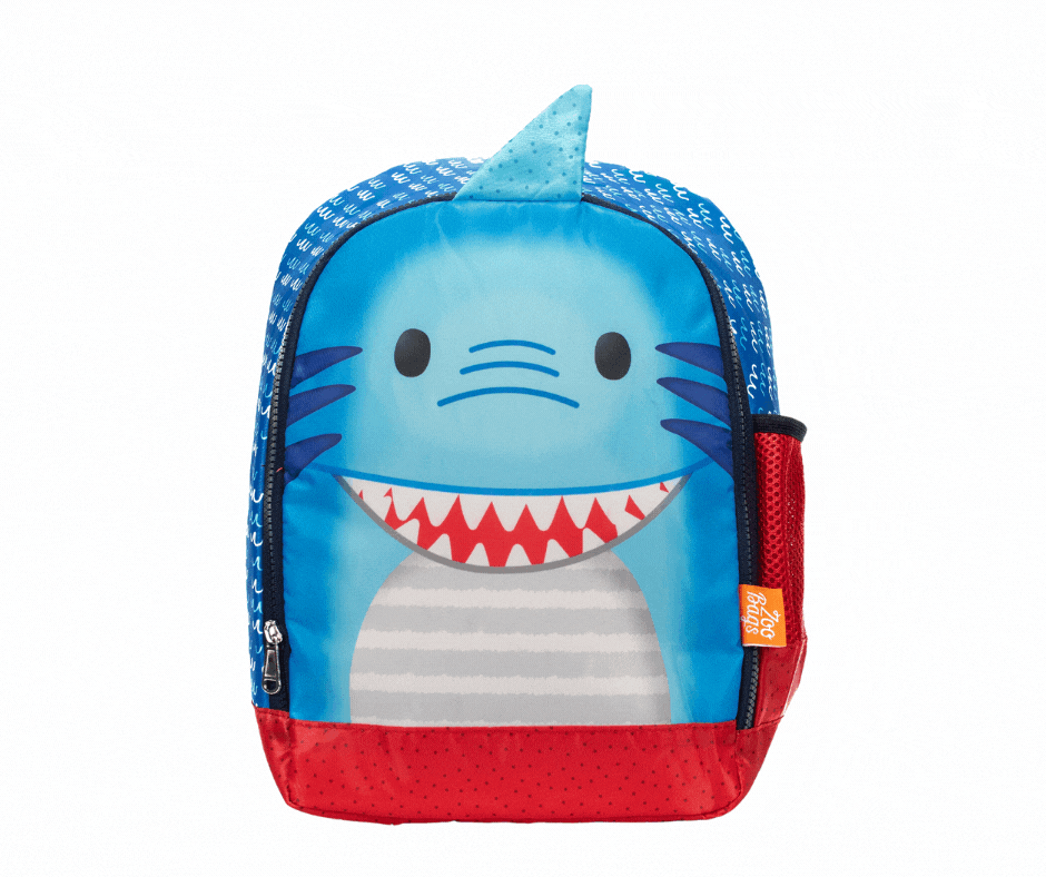 Mochila infantil Tiburón para niñas y niños. Prácticas y Originales. Perfectas para VIAJE, ESCUELA, GUARDERIA, EQUIPAJE, LONCHERA,PAÑALERA..