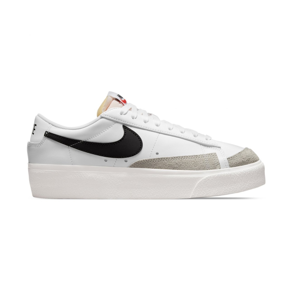 Tenis Nike Blazer Low Platform Blanco-Negro Unisex DJ0292-101.
