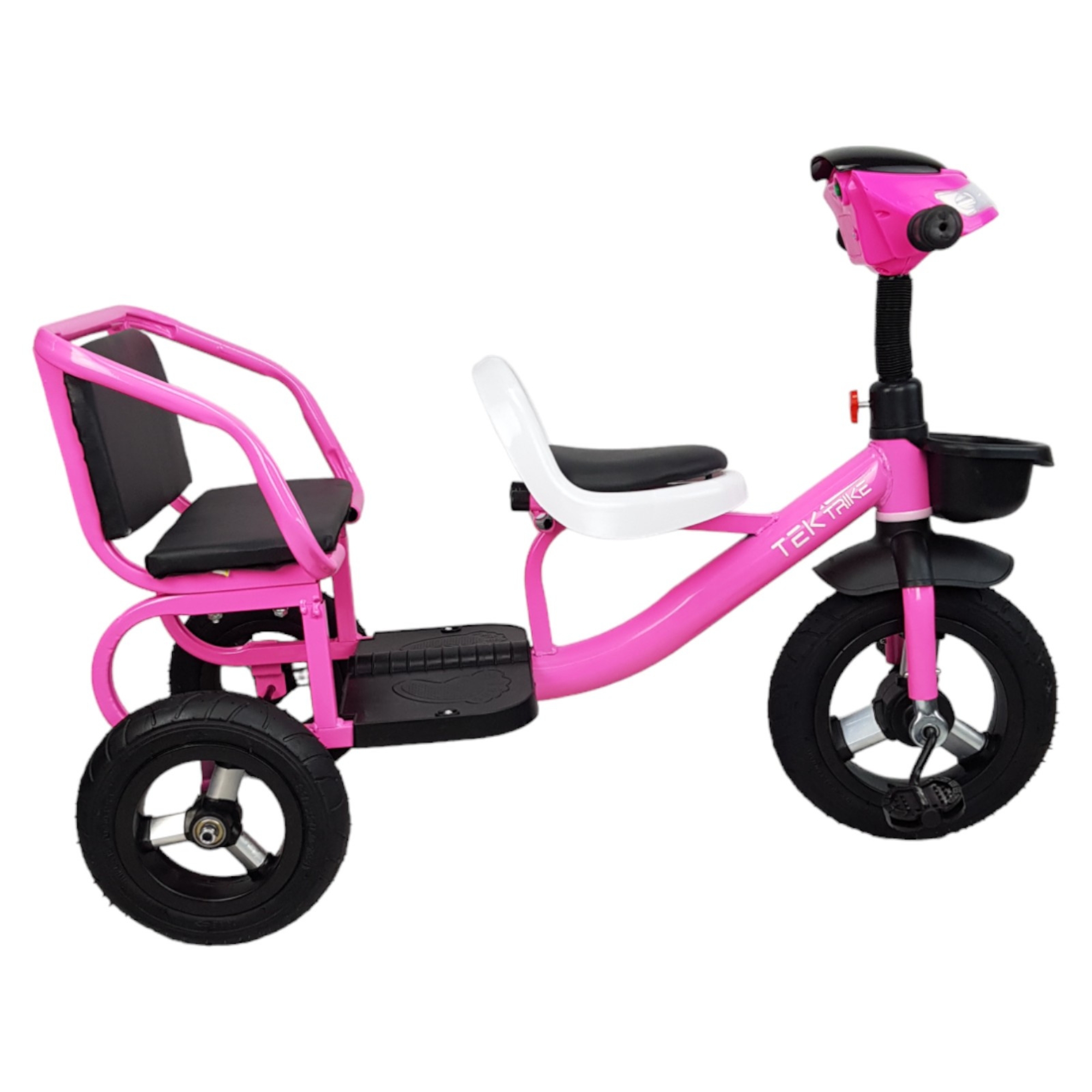Triciclo para Niños Llantas Goma Rellenas, Con Luz y Sonido - Rosa.