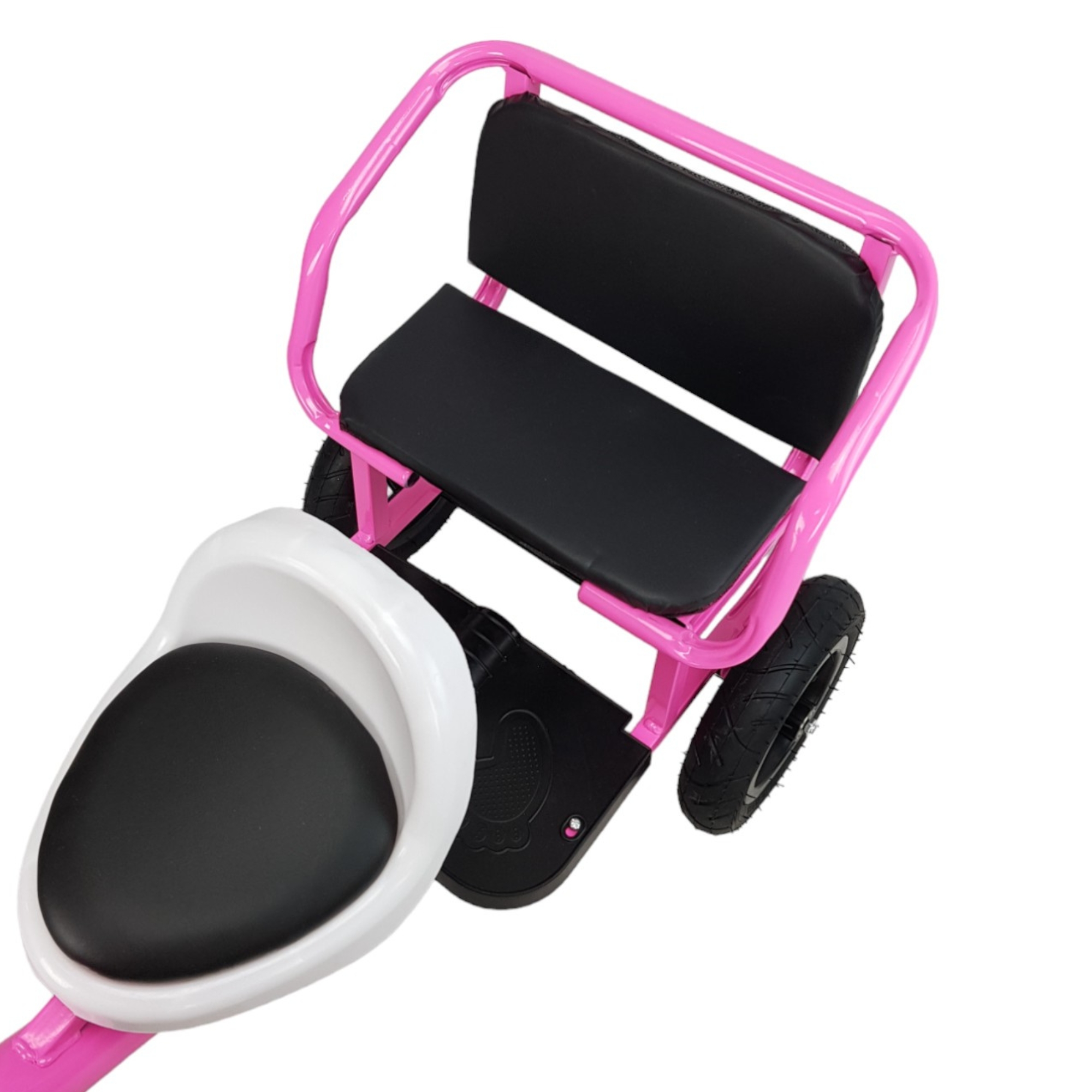 Triciclo para Niños Llantas Goma Rellenas, Con Luz y Sonido - Rosa.