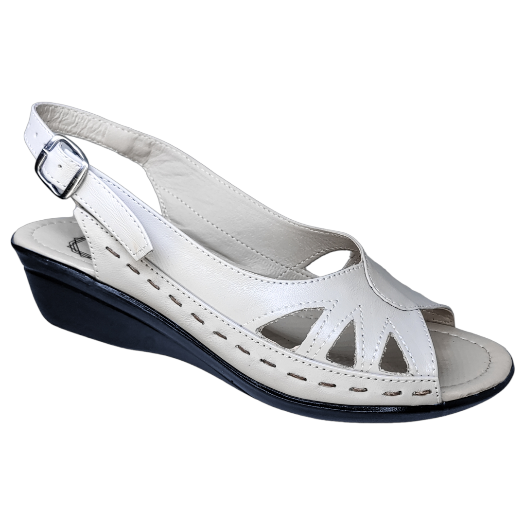 Sandalias de Mujer en Piel Vacuno Casual con Hebilla