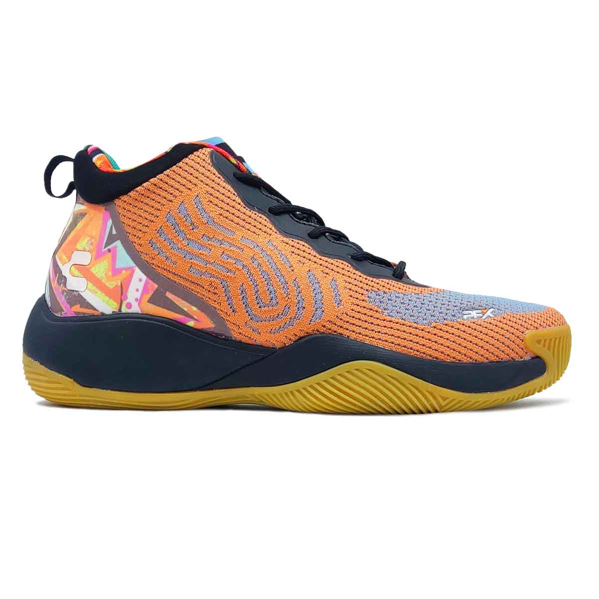 Tenis CHARLY Pfx Sport 1038116001 Naranja Azul Hombre Deportivo Running