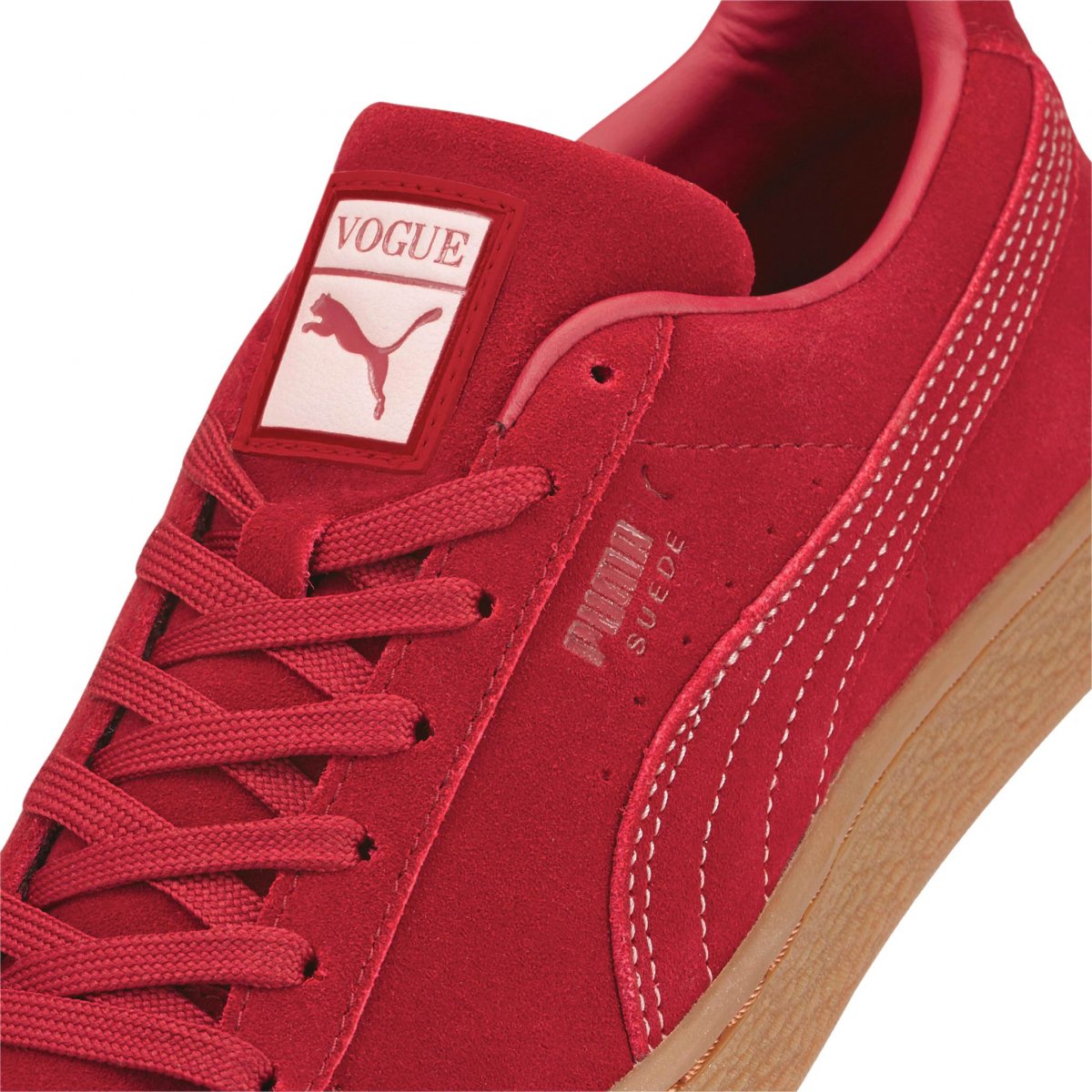 Tenis Casual Puma Suede Classic Vogue Color Rojo Para Mujer