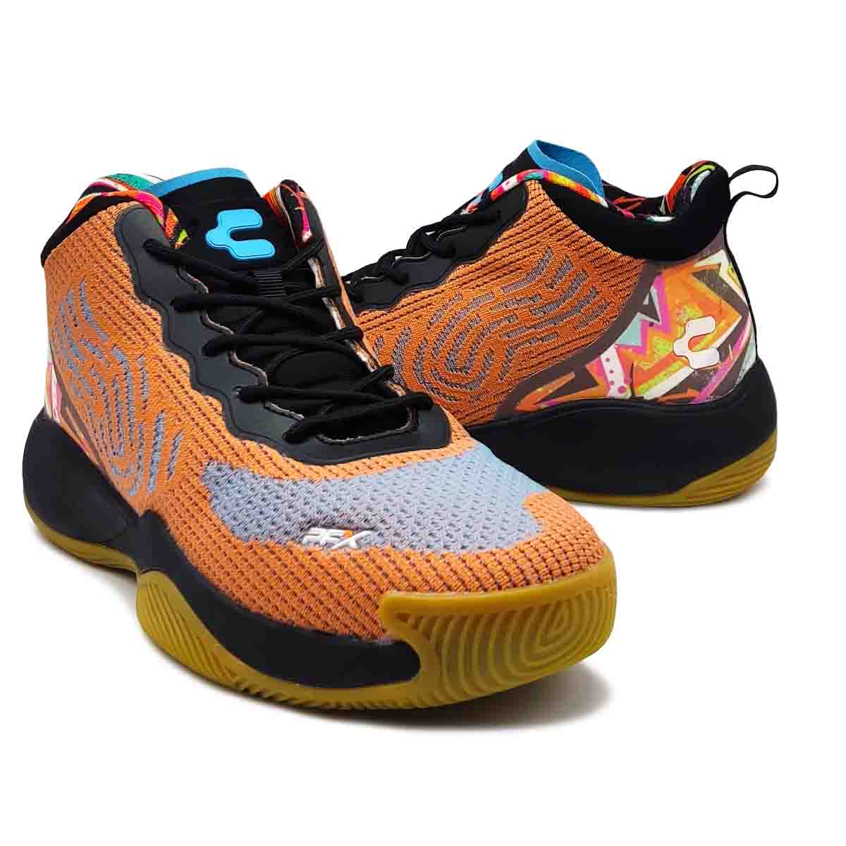 Tenis CHARLY Pfx Sport 1038116001 Naranja Azul Hombre Deportivo Running
