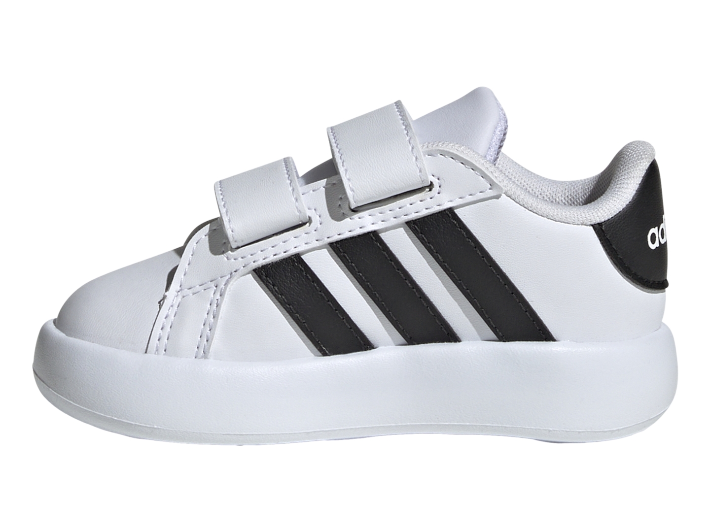 Tenis Casual Adidas Grand Court Blanco/Negro Para Bebe