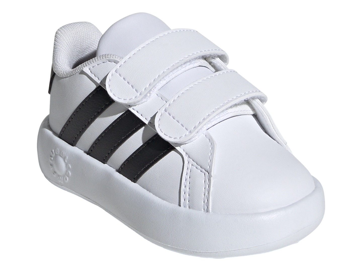 Tenis Casual Adidas Grand Court Blanco/Negro Para Bebe