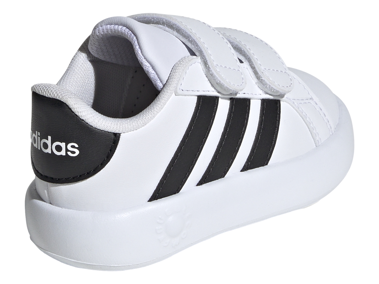Tenis Casual Adidas Grand Court Blanco/Negro Para Bebe