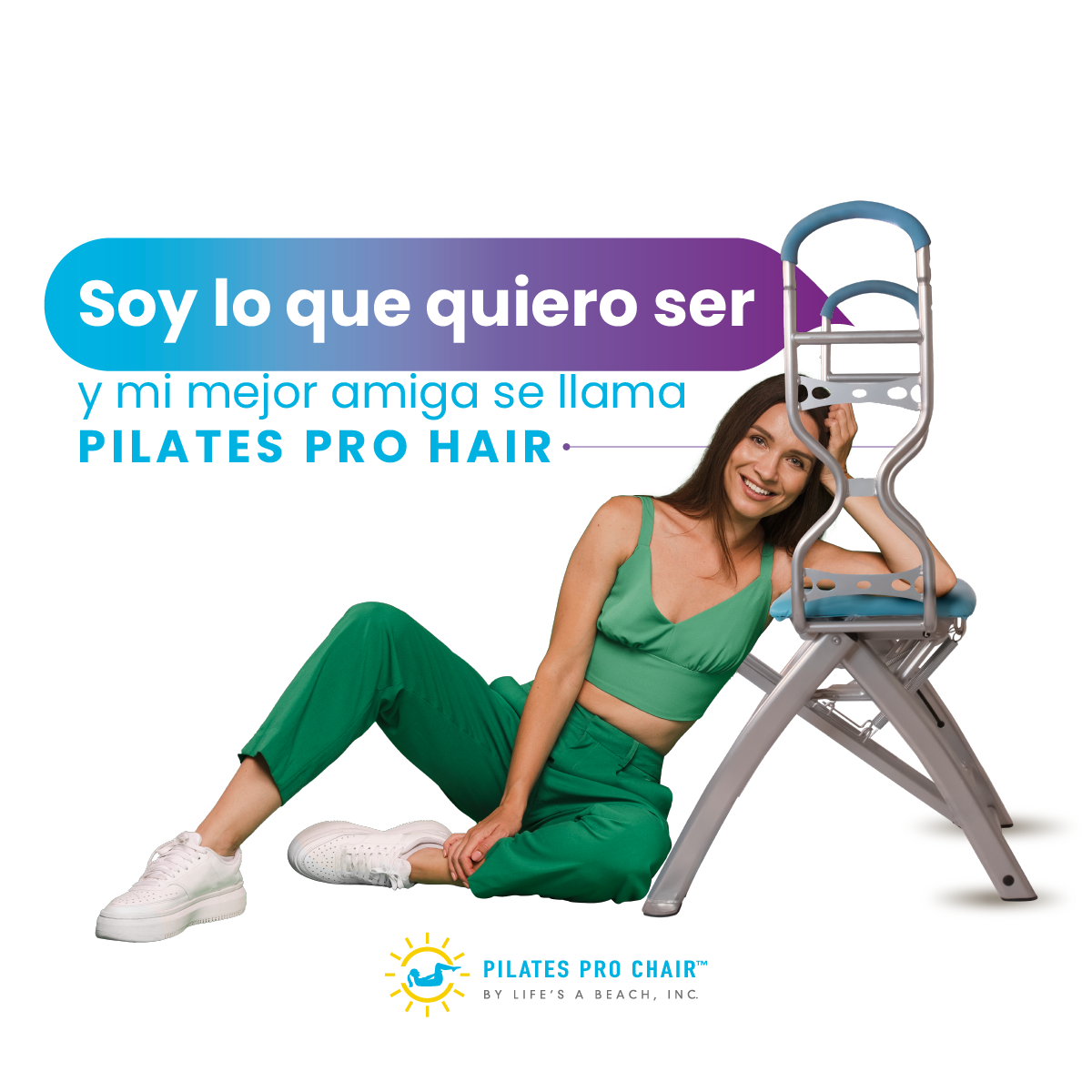 Pilates Pro Chair MAX, Silla de Pilates con Asas Esculpidoras, Gimnasio Completo, Entrenamiento en casa