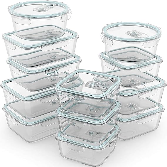Set 3 Recipientes Herméticos Para Alimentos Pequeños, Medianos Y Grandes, De For