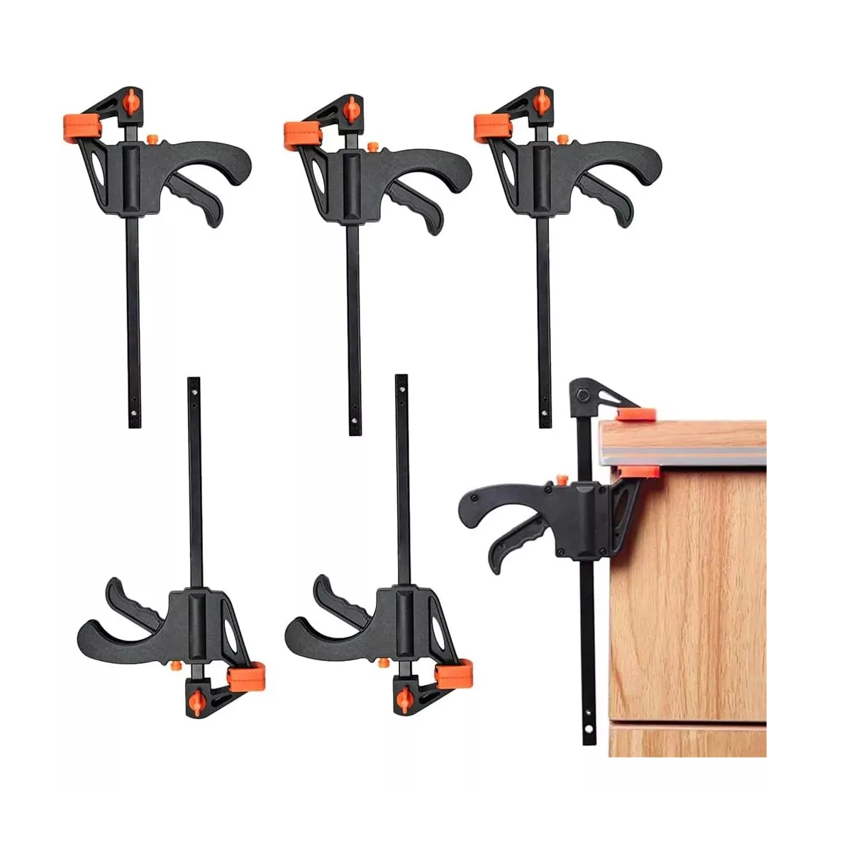 Kit 6in Pinzas De Presion Para Carpintería 6 Piezas