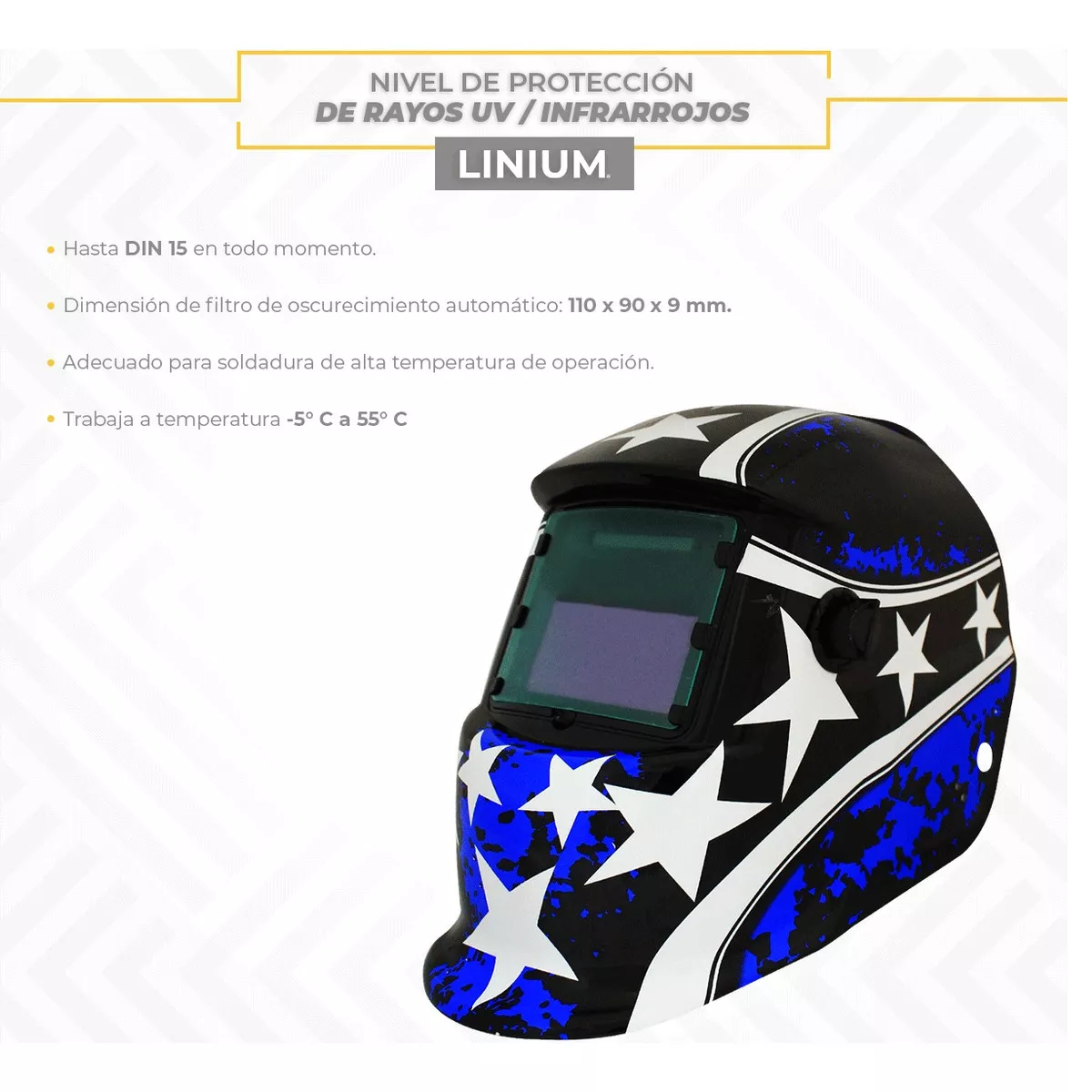 Careta Soldar Industrial Solar Electronica Soldador Estrellas