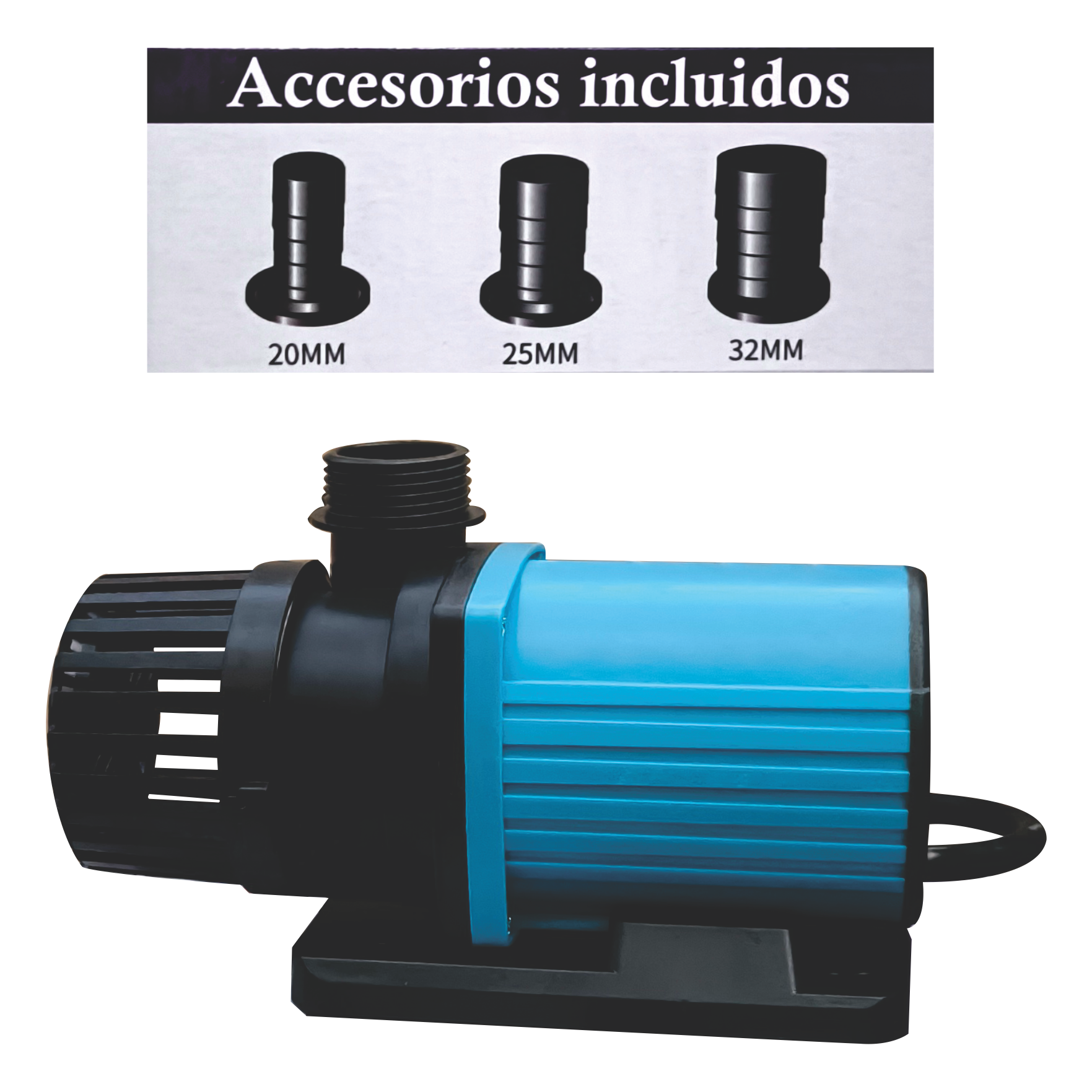 Bomba Agua Sumergible Anfibia Acuario Fuente Estanque Hidroponía 