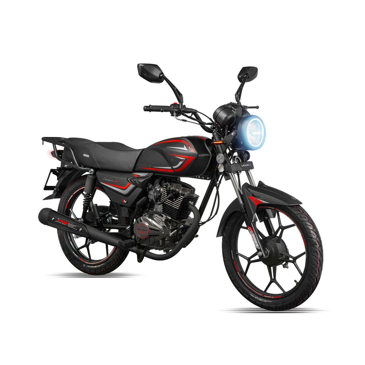 Motocicleta Veloci Balck Hawk RT 200 CC Negro 2024.