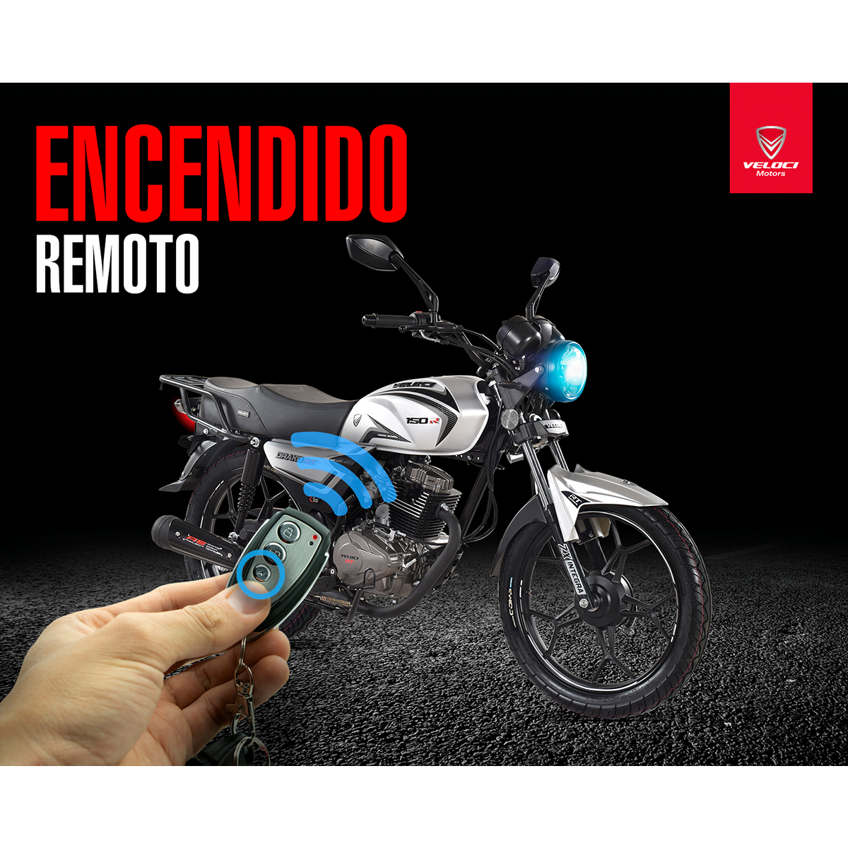 Motocicleta Veloci Drako RT 150 CC Plata 2024