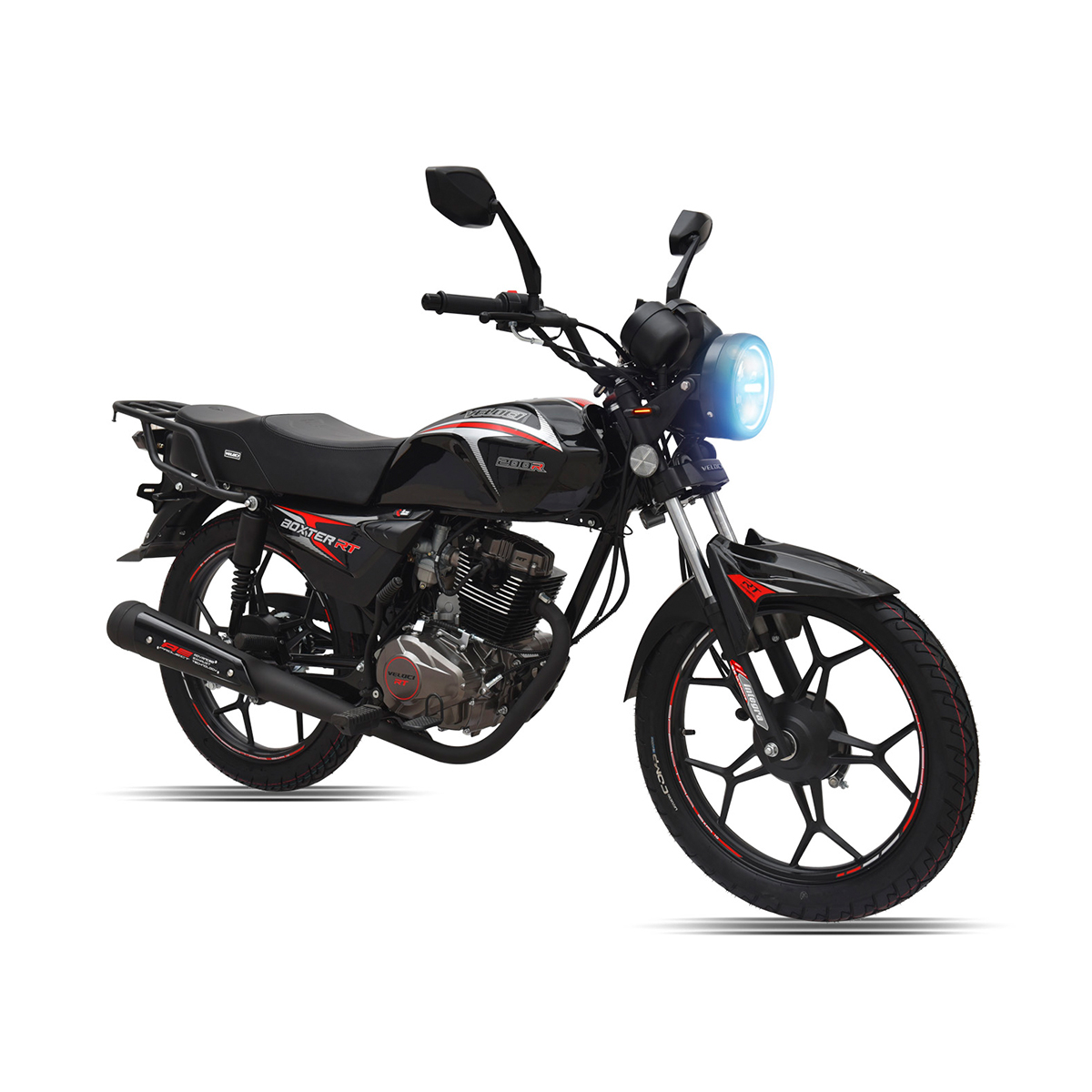 Motocicleta Veloci Boxter RT3 200 CC Negro 2024.