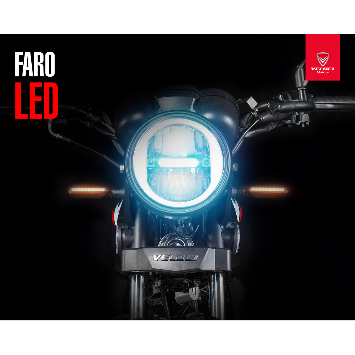 Motocicleta Veloci Boxter RT3 200 CC Negro 2024.