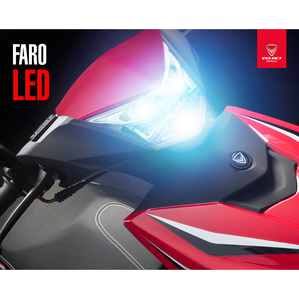 Motocicleta Veloci Hasback Sport 200 CC Rojo 2024