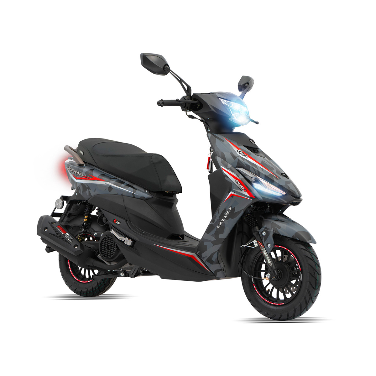 Motocicleta Veloci Dynamik Pro 200 CC Negro Camuflaje 2024.