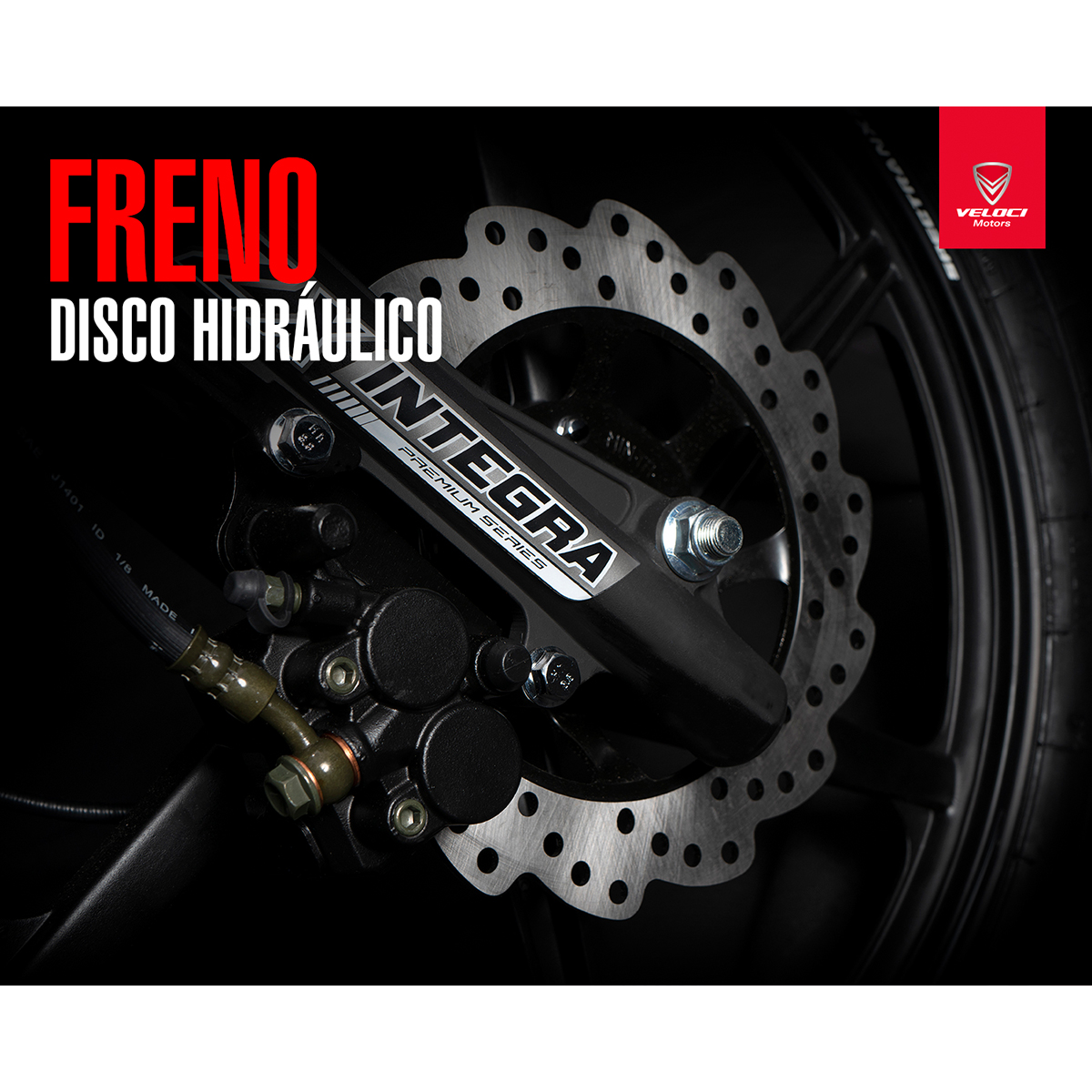 Motocicleta Veloci Draxter RX Sport 125 CC Rojo 2024