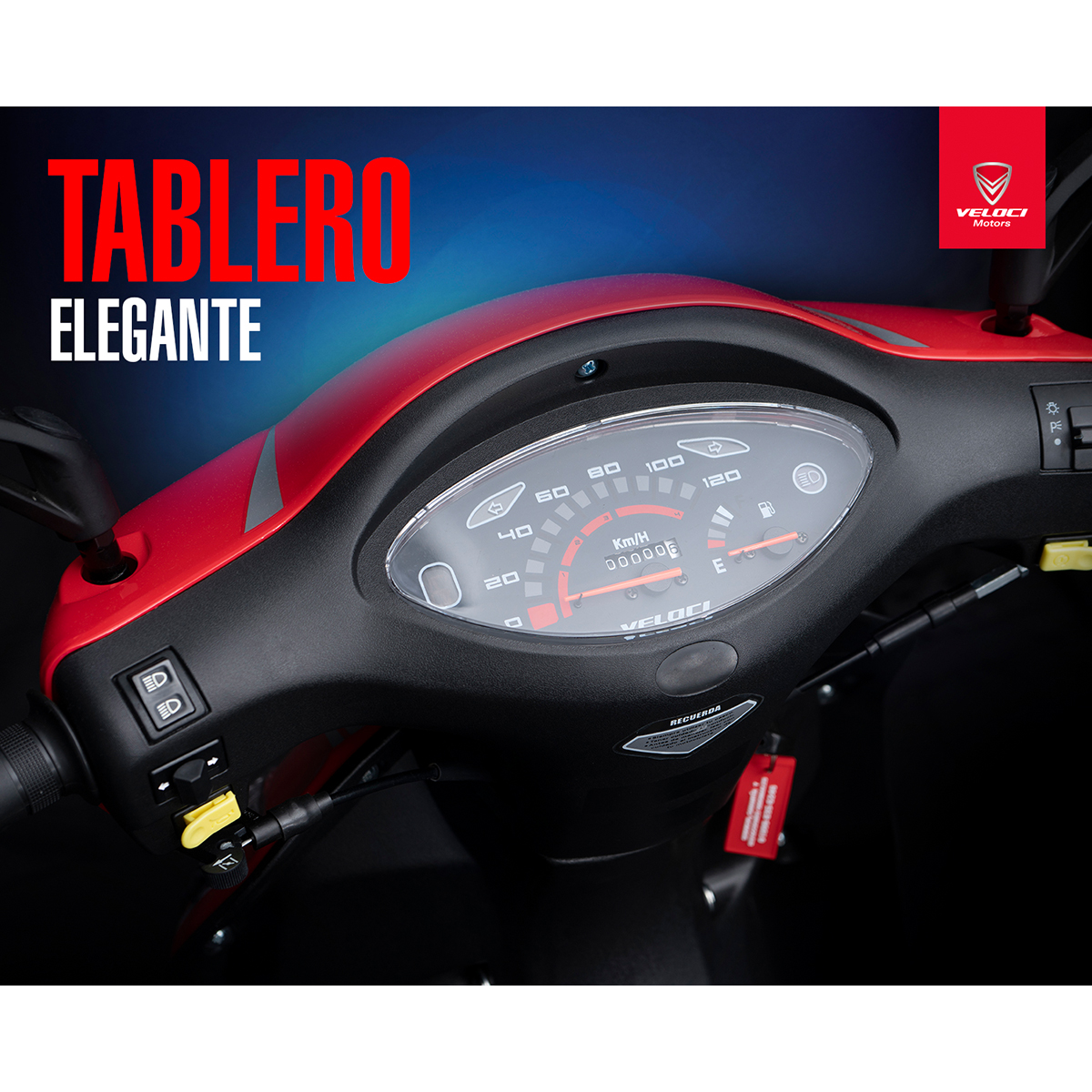 Motocicleta Veloci Draxter RX Sport 125 CC Rojo 2024