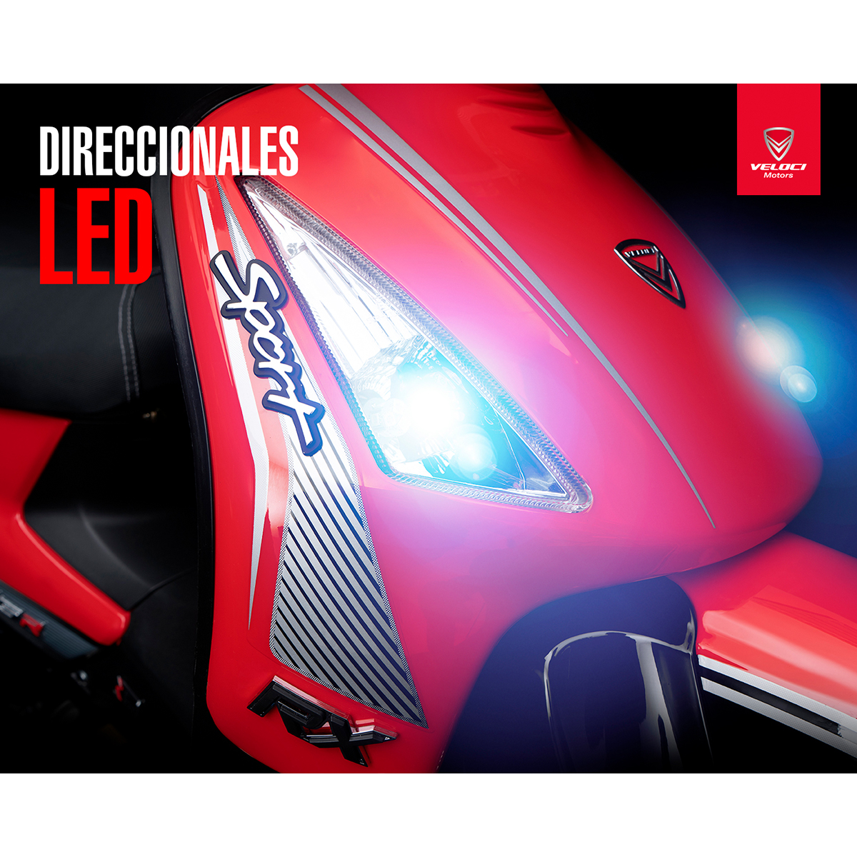 Motocicleta Veloci Draxter RX Sport 125 CC Rojo 2024