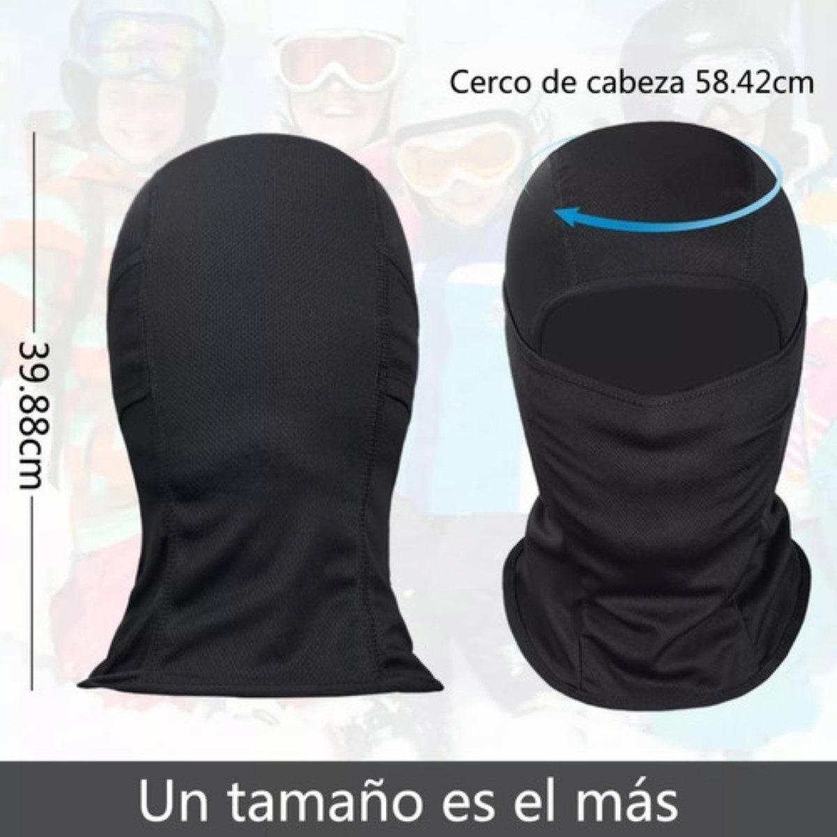 "3 Pcs Balaclava Pasamontañas Militar Táctico Bandana Moto Azul Negro y Gris "