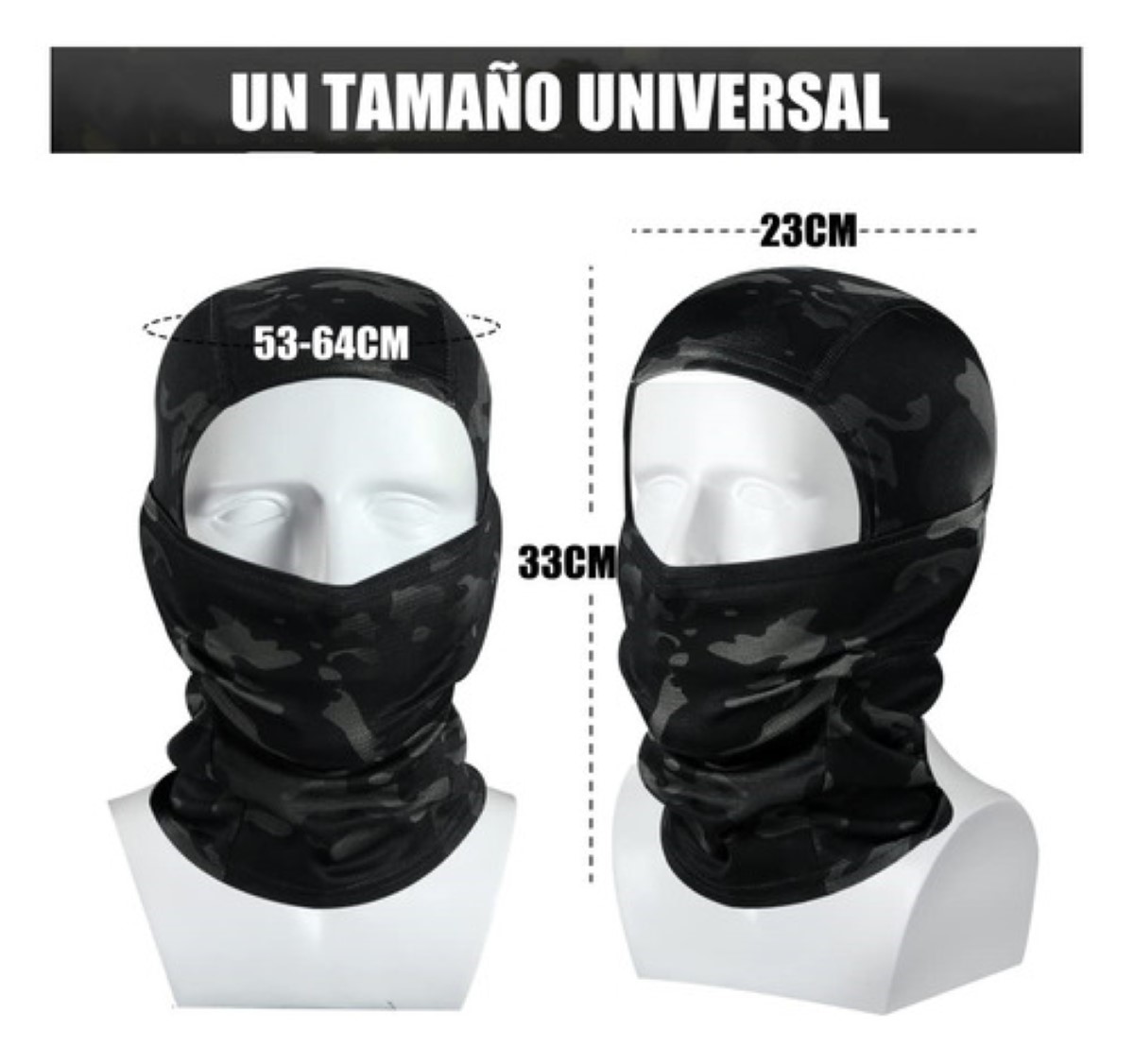 "5pz Pasamontañas Balaclava Tactico Máscara Para Motociclista "