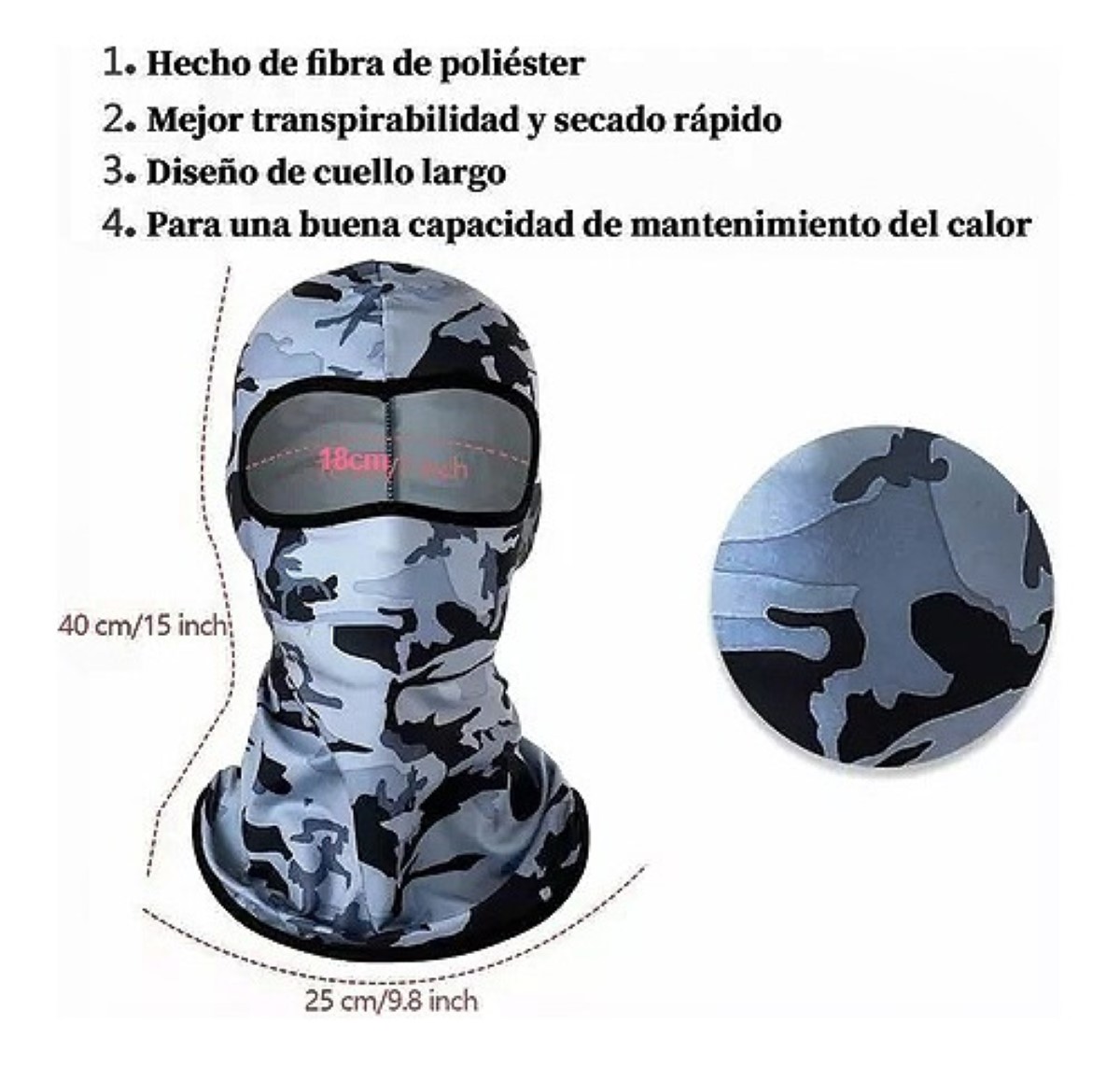 "3pz Balaclava Pasamontañas Camuflaje Militar Táctico Bandana, Gris, Rosa y Azul "
