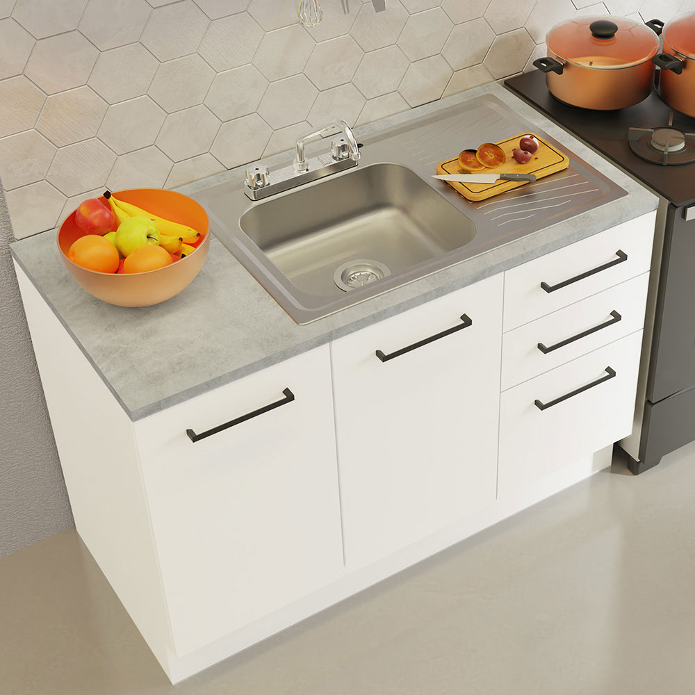 Cocina Integral Modular Luna Madesa 240cm con Acessorios 01.