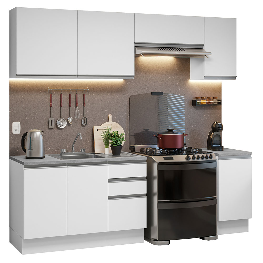 Cocina Integral Modular Luna Madesa 240cm con Acessorios 02.